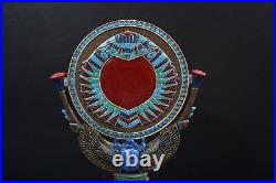 Double-Faced Scarab Mirror Symbol of Transformation and Reflection