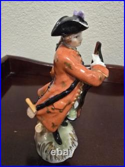 Dresden hunting boy figurine Dresden hunting boy figurine