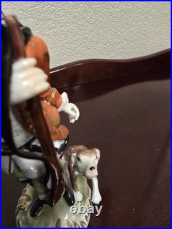 Dresden hunting boy figurine Dresden hunting boy figurine