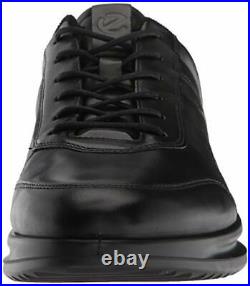ECCO Men's Aquet Tie Oxford, Black Sneaker, 43 M EU (9-9.5 US)