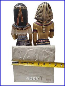 EDOARDO TASCA Egyptian King Pharaoh QUEEN Cleopatra Figurine Limited Edition