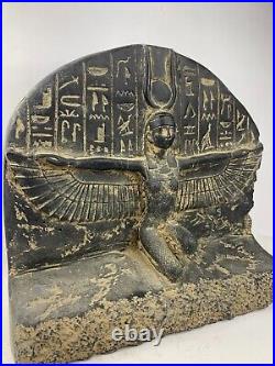EGYPTIAN GODDESS STATUE OF Motherhood Isis Sitting and Spreading Her Wings