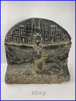 EGYPTIAN GODDESS STATUE OF Motherhood Isis Sitting and Spreading Her Wings