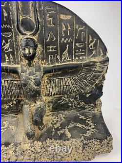 EGYPTIAN GODDESS STATUE OF Motherhood Isis Sitting and Spreading Her Wings