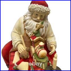 ENESCO Heart of Christmas Santa Finishing Touches Statue 6001374 RARE 2018