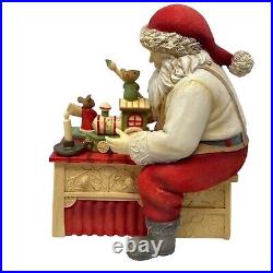 ENESCO Heart of Christmas Santa Finishing Touches Statue 6001374 RARE 2018