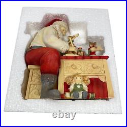 ENESCO Heart of Christmas Santa Finishing Touches Statue 6001374 RARE 2018