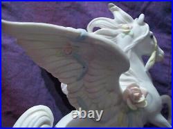 ENESCO Porcelain fantasy Wing Horse Unicorn santiago Statue Figurine PEGASUS