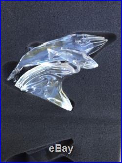 EXQUISITE Sparkling SWAROVSKI Crystal WHALES Care for Me in Orig BOX with COA