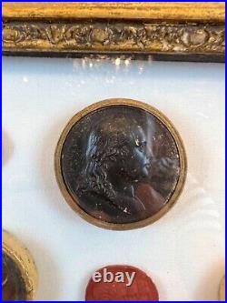 Early 19th Century Grand Tour Period Napoleonic French Plaster & Red Intaglio Ar