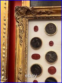 Early 19th Century Grand Tour Period Napoleonic French Plaster & Red Intaglio Ar