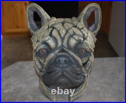 Edge Sculpture By Matt Buckley 12'' Pug Dog Face (tier Rack)