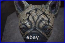 Edge Sculpture By Matt Buckley 12'' Pug Dog Face (tier Rack)