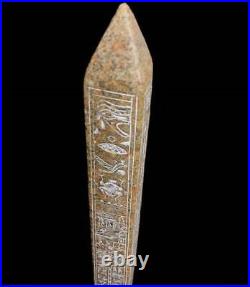 Egyptian Hand made Obelisk with Handmade Inscriptions