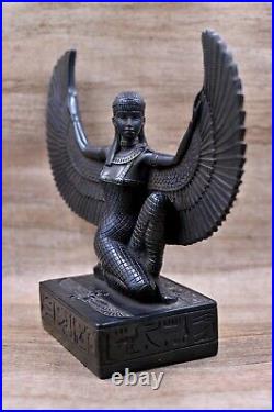 Egyptian statue of the goddess Isis with open wings made of stone Made in Egypt