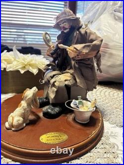 Emmett Kelly Jr Signature Collection Artist At Work with Stand #0636 Limited Ed