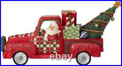 Enesco Country Living by Jim Shore Santa in Red Truck Figurine