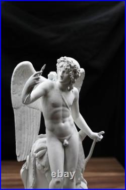 Eros Cupid Triumphant Statue Thorvaldsen Inspired Mythological Sculpture