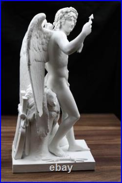 Eros Cupid Triumphant Statue Thorvaldsen Inspired Mythological Sculpture