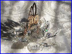 Extremely RARE Swarovski Gold Hummingbird Crystal in Flight Retired HTF