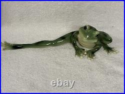 FRANZ Lot Of 2 Porcelain Frog Figurines FZ00625, FZ00077