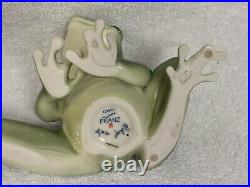 FRANZ Lot Of 2 Porcelain Frog Figurines FZ00625, FZ00077