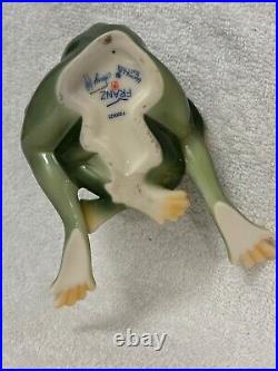 FRANZ Lot Of 2 Porcelain Frog Figurines FZ00625, FZ00077