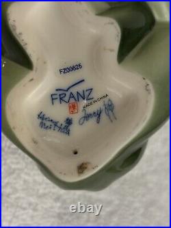 FRANZ Lot Of 2 Porcelain Frog Figurines FZ00625, FZ00077