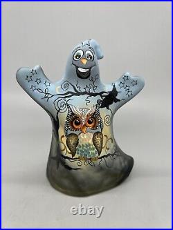 Fenton USA Night Owl Ghost Figurine Limited Ed 57/63 by K Barley 2023