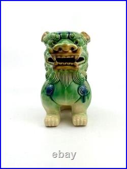Foo Dog Large Ceramic Figurine Statue Vintage Collectibles Oriental Decor