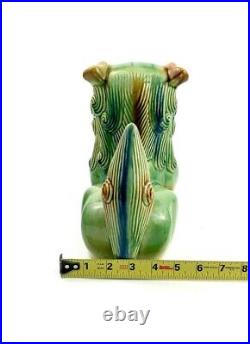 Foo Dog Large Ceramic Figurine Statue Vintage Collectibles Oriental Decor