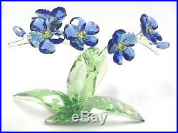 Forget Me Not Colorful Flowers 2018 Swarovski Crystal Signed By Artist 5486892-s
