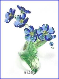 Forget Me Not Colorful Flowers 2018 Swarovski Crystal Signed By Artist 5486892-s