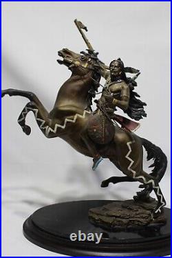 Franklin Mint Bronze Sculpture by RF Murphy Statue WARRIOR OF DESTINY