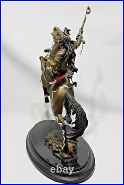 Franklin Mint Bronze Sculpture by RF Murphy Statue WARRIOR OF DESTINY