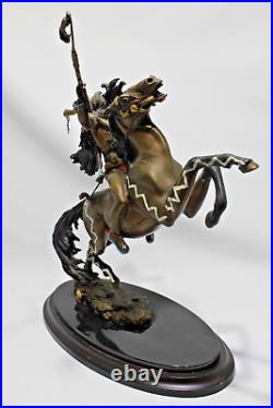 Franklin Mint Bronze Sculpture by RF Murphy Statue WARRIOR OF DESTINY