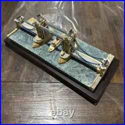 Fraser Creations Tower Bridge with Wooden Base Miniature Resin Ornament Fraser Creations Tower Bridge with Wooden Base Miniature Resin Ornament