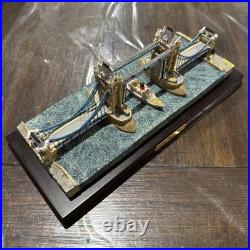 Fraser Creations Tower Bridge with Wooden Base Miniature Resin Ornament Fraser Creations Tower Bridge with Wooden Base Miniature Resin Ornament