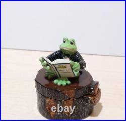 French Porcelain Frog Figurine Collectible Decor Unique Gift Exclusive Design French Porcelain Frog Figurine Collectible Decor Unique Gift Exclusive Design
