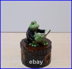 French Porcelain Frog Figurine Collectible Decor Unique Gift Exclusive Design French Porcelain Frog Figurine Collectible Decor Unique Gift Exclusive Design