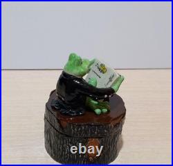 French Porcelain Frog Figurine Collectible Decor Unique Gift Exclusive Design French Porcelain Frog Figurine Collectible Decor Unique Gift Exclusive Design
