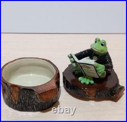 French Porcelain Frog Figurine Collectible Decor Unique Gift Exclusive Design French Porcelain Frog Figurine Collectible Decor Unique Gift Exclusive Design