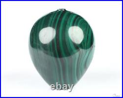 Gemstone 2.3 Malachite Hand Carved Crystal Vase Sculpture, Crystal Healing