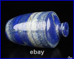 Gemstone 3.1 Lapis Lazuli Hand Carved Crystal Vase Sculpture, Crystal Healing