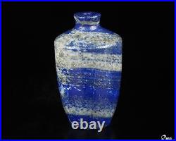 Gemstone 3.1 Lapis Lazuli Hand Carved Crystal Vase Sculpture, Crystal Healing