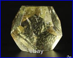 Gemstone 3.2 Citrine Carved Crystal Dodecahedron, Realistic, Crystal Healing