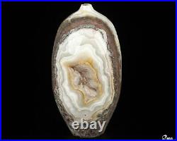 Gemstone 3.7 Red Crazy Lace Agate Hand Carved Crystal Vase Sculpture, Healing