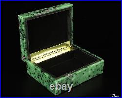 Gemstone Huge 4.2 Ruby Zoisite Carved Crystal Jewelry Box