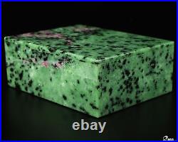 Gemstone Huge 4.2 Ruby Zoisite Carved Crystal Jewelry Box