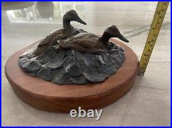 Geoffrey C. Smith two ducks bronze sculpture 1989 21/250 Limited Edition DS54